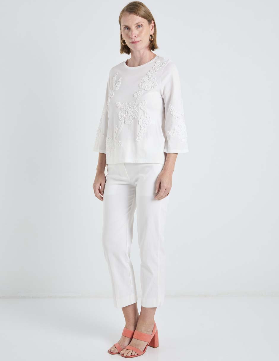 Pantalón capri slim para mujer 2