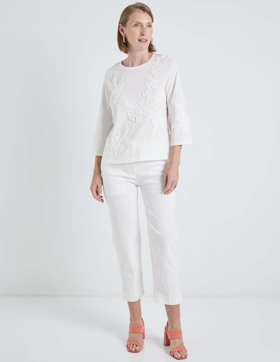 Pantalón capri slim para mujer 3