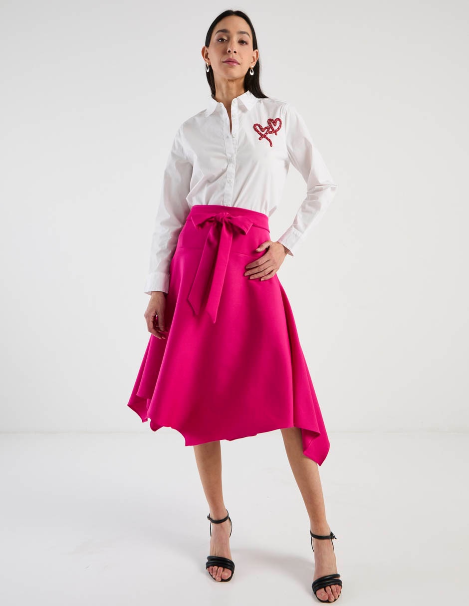 Blusa camisera manga larga para mujer 9