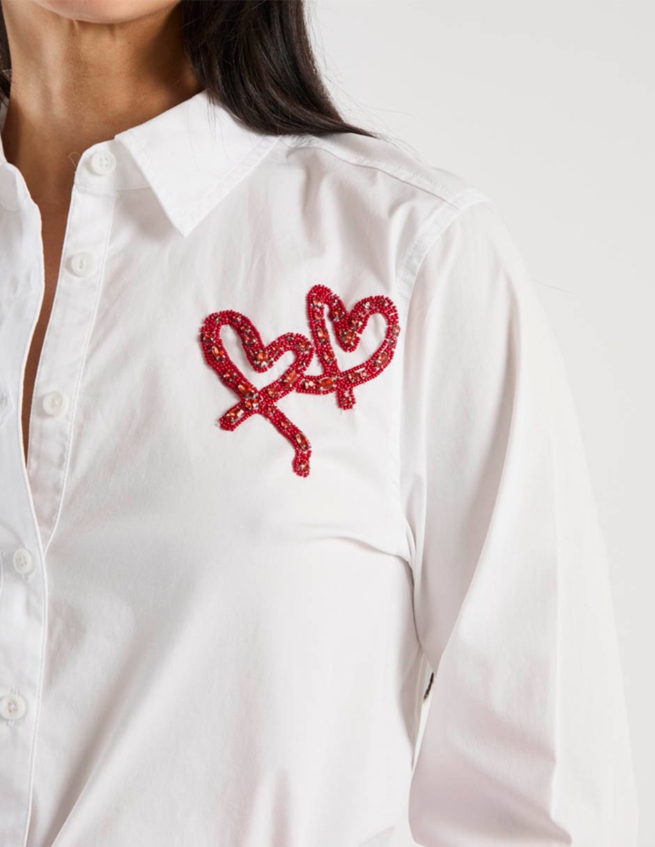 Blusa camisera manga larga para mujer 10
