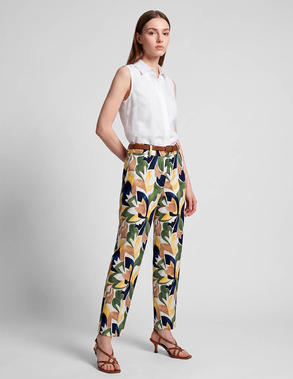 PANTALON 570400793 FLORAL