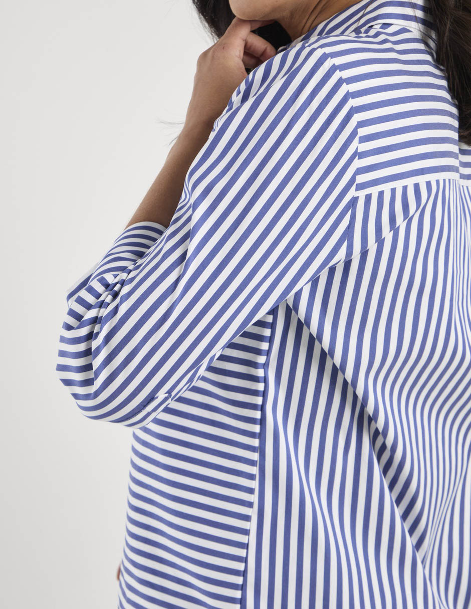 Blusa camisera manga 3/4 para mujer 10