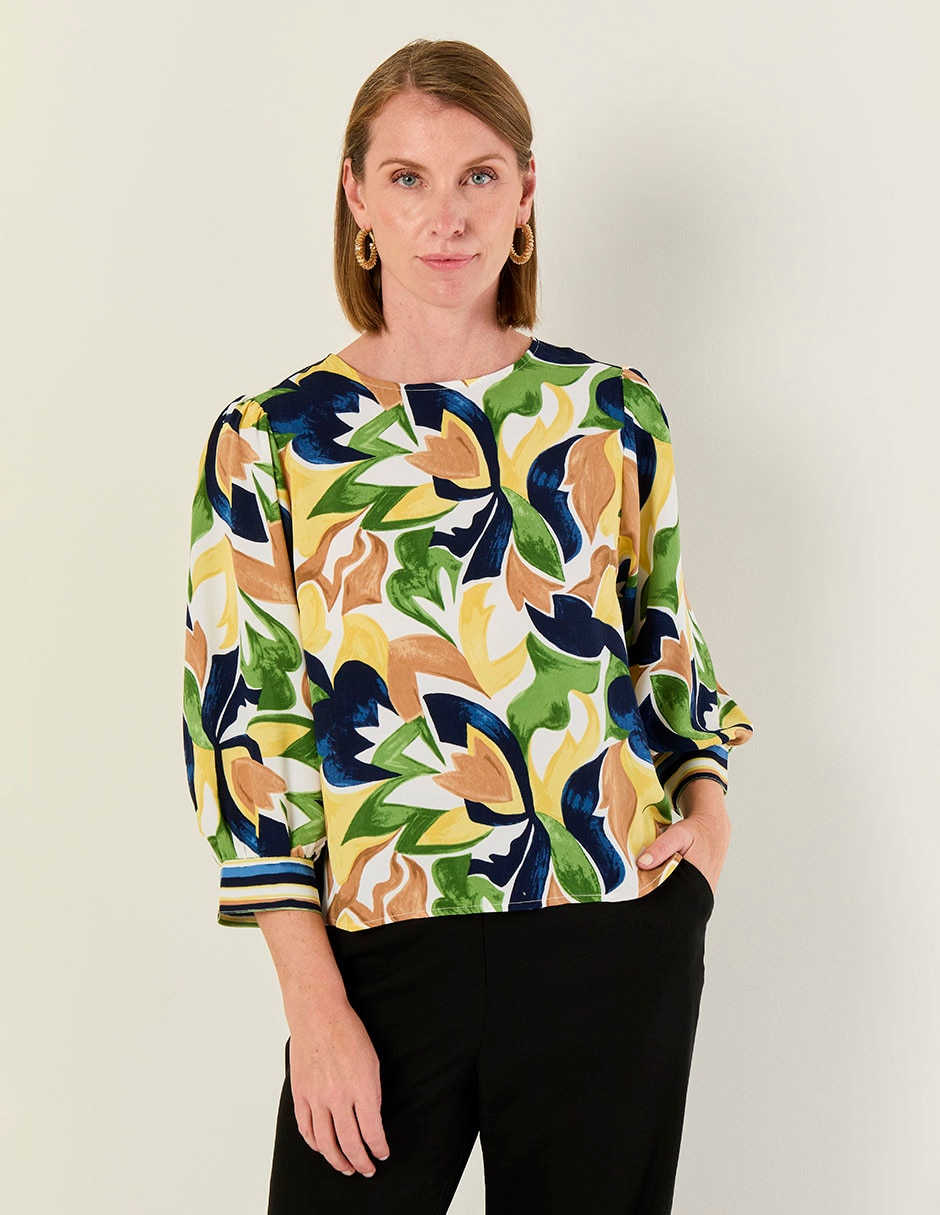 Blusa manga larga para mujer