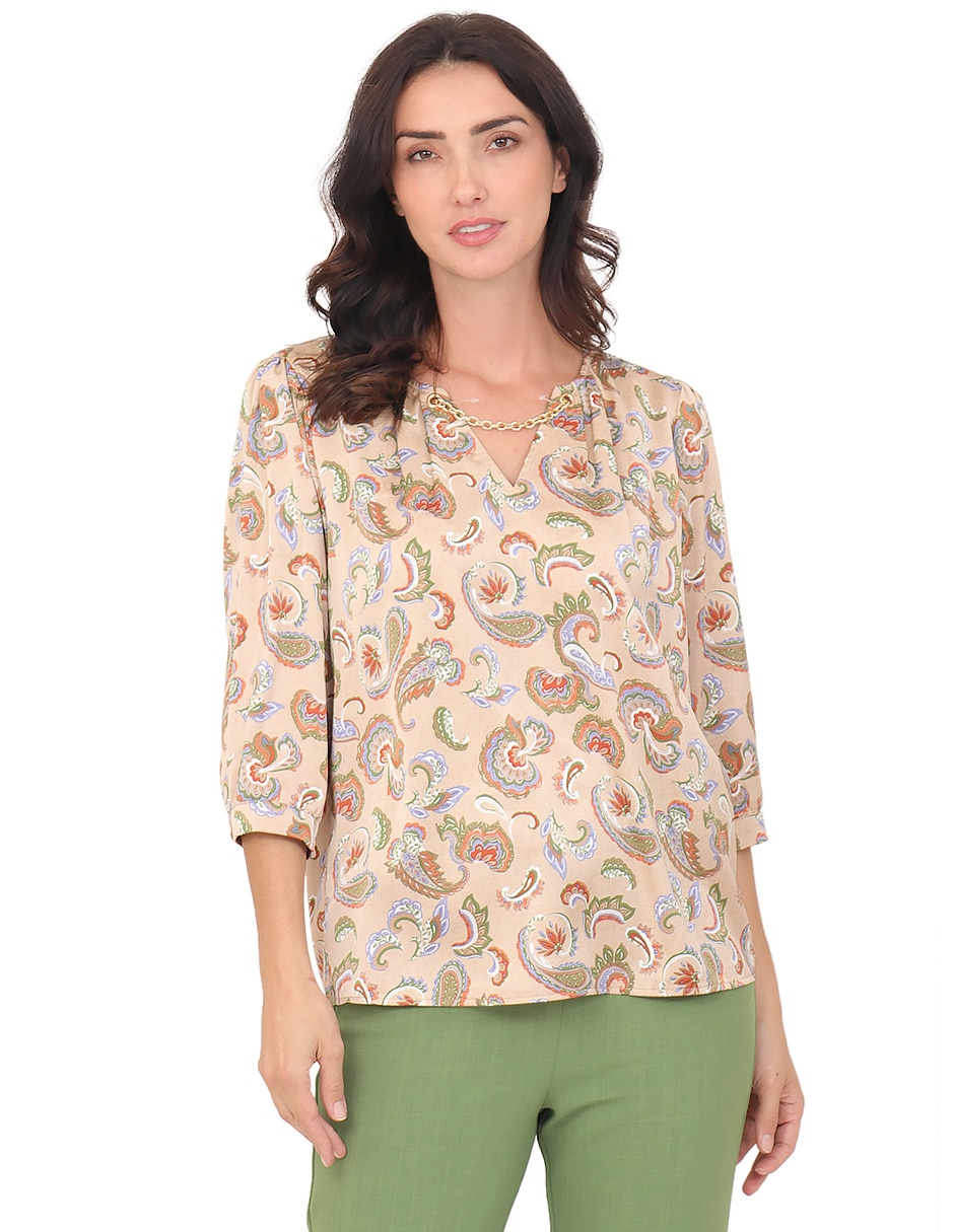Blusa manga 3/4 para mujer 1