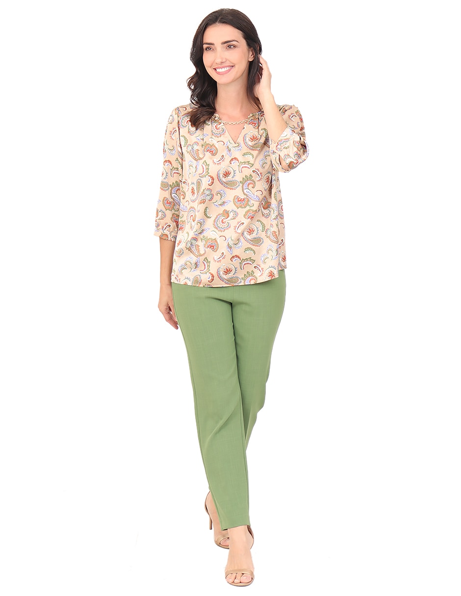 Blusa manga 3/4 para mujer 8