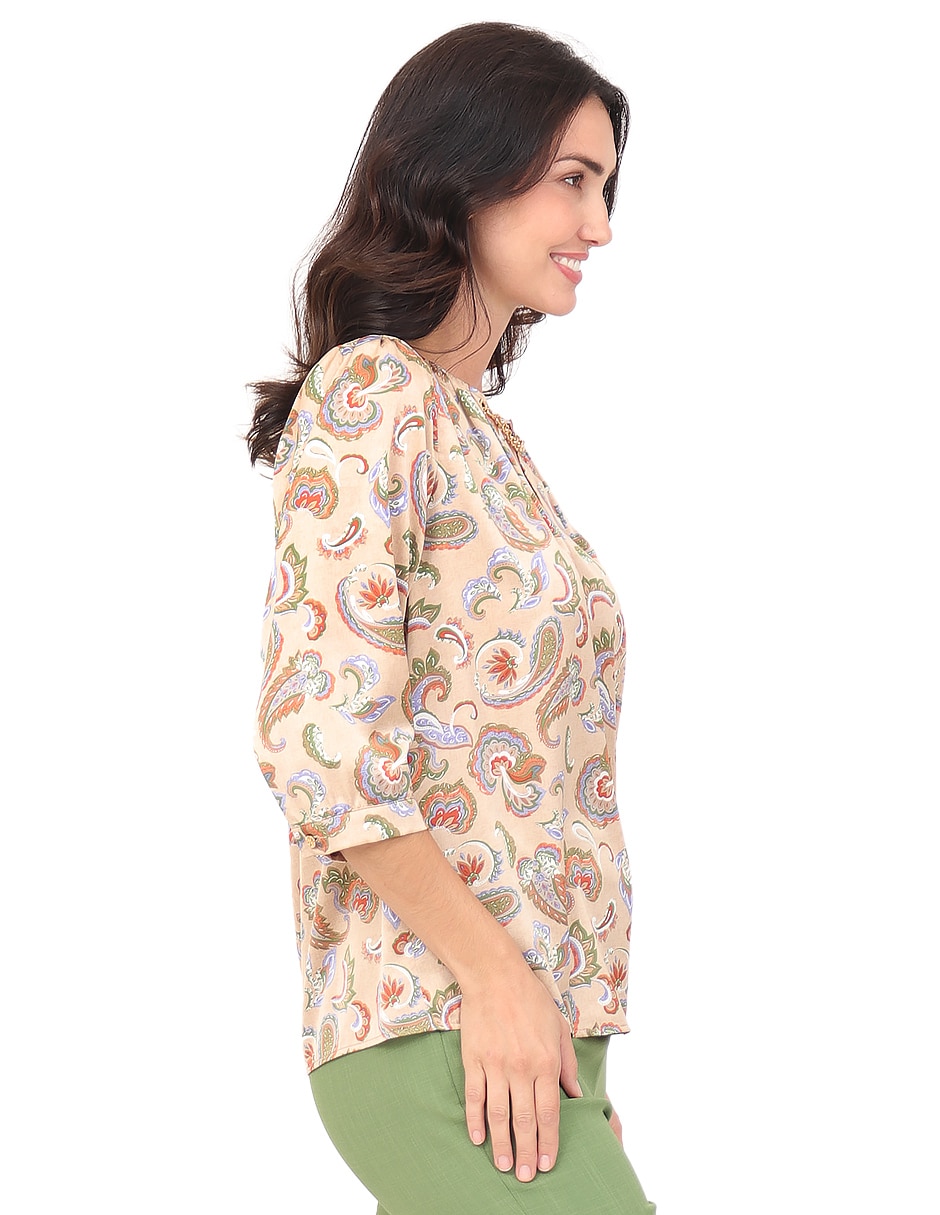 Blusa manga 3/4 para mujer 9