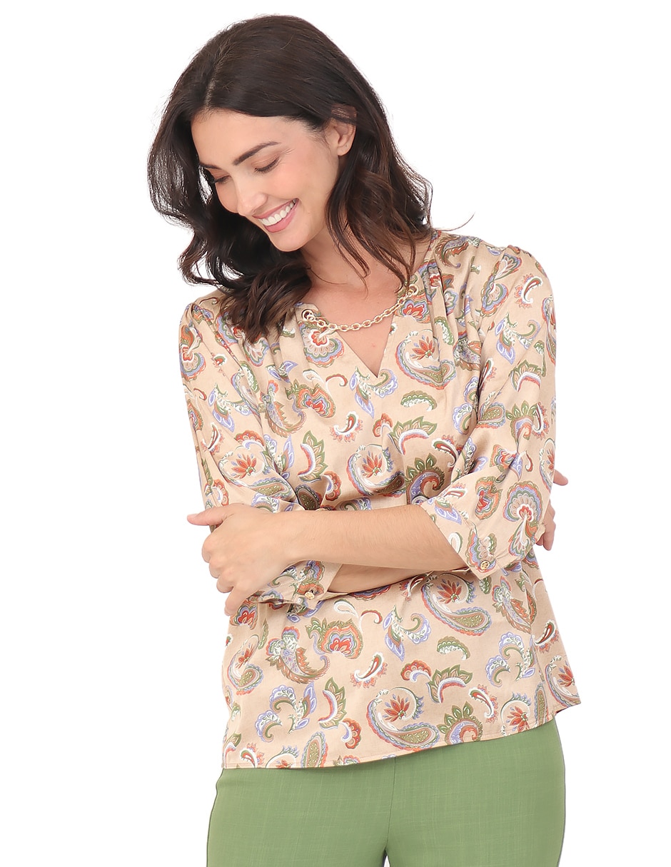 Blusa manga 3/4 para mujer 13