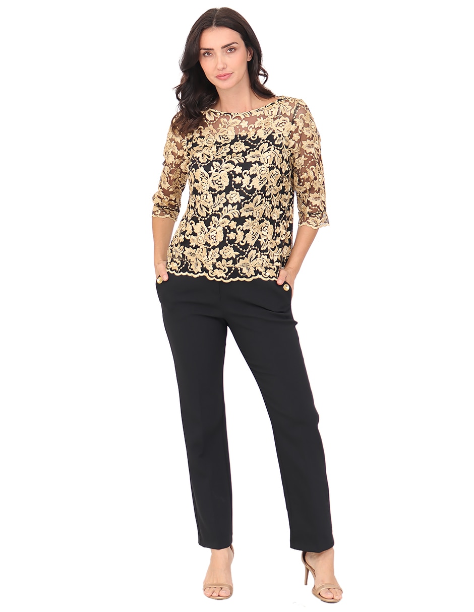 Blusa manga 3/4 para mujer 8