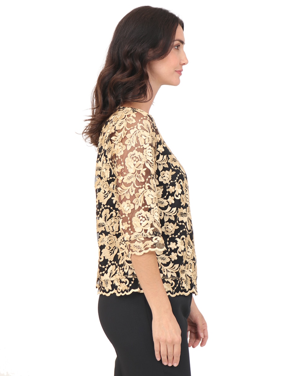 Blusa manga 3/4 para mujer 10