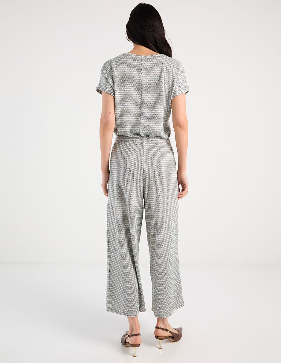 Pantalón coulotte amplio para mujer 11
