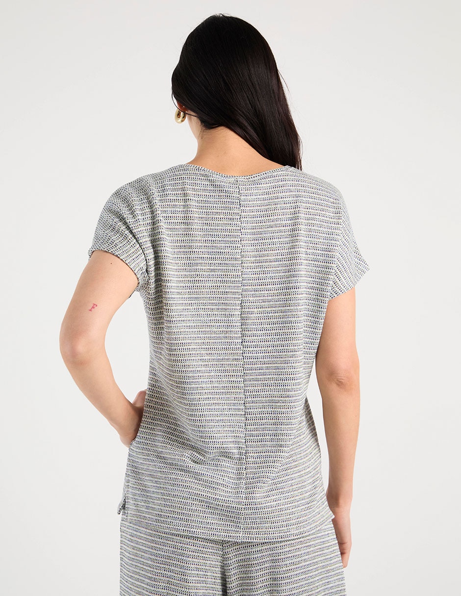 Blusa manga corta para mujer 11