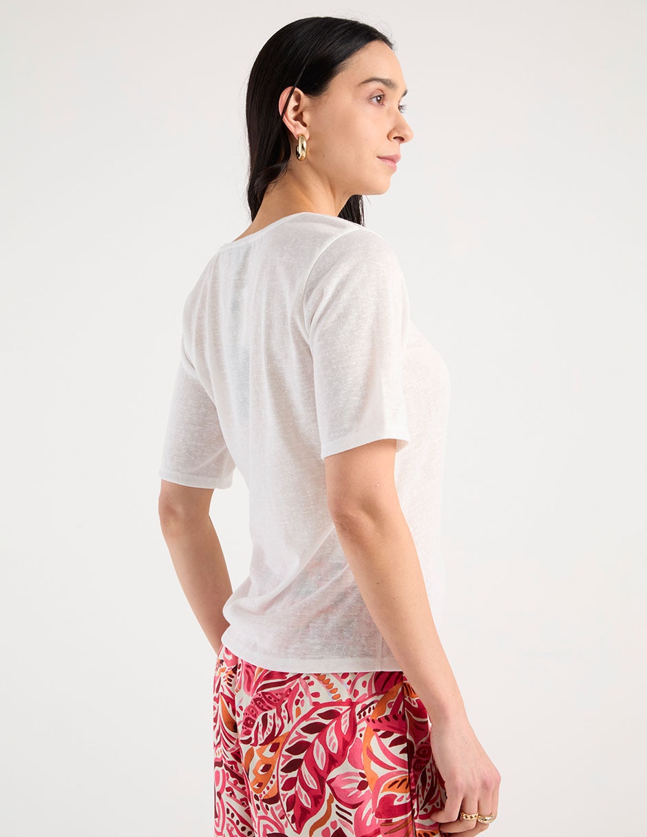 Blusa manga corta para mujer 6