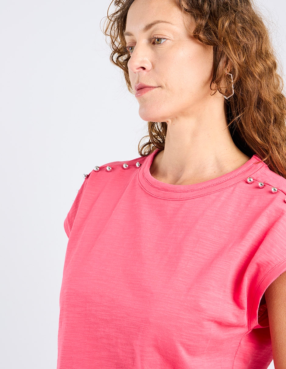 Blusa manga corta para mujer 4
