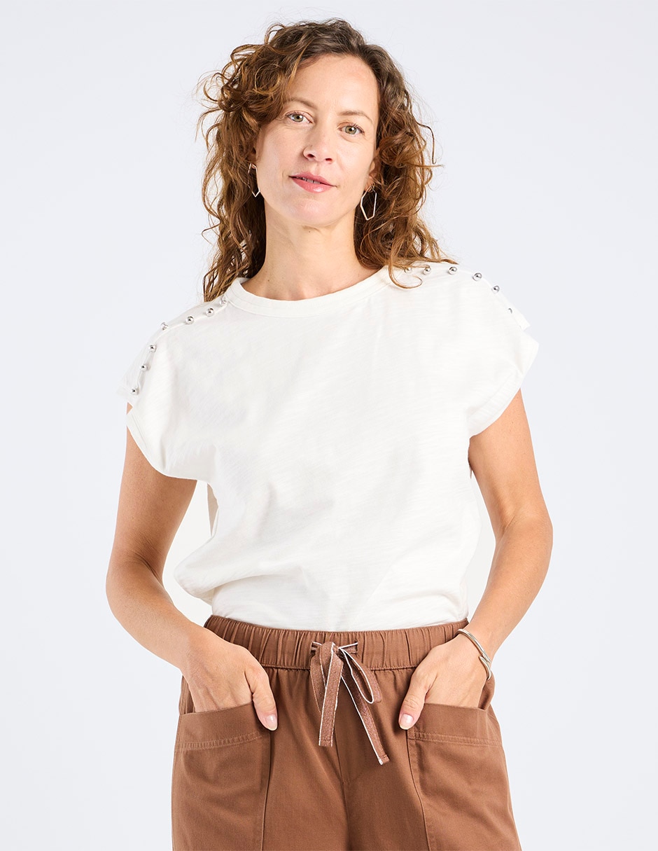 Blusa Damaia Atelier manga corta para mujer
