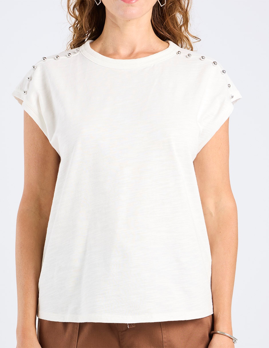 Blusa Damaia Atelier manga corta para mujer