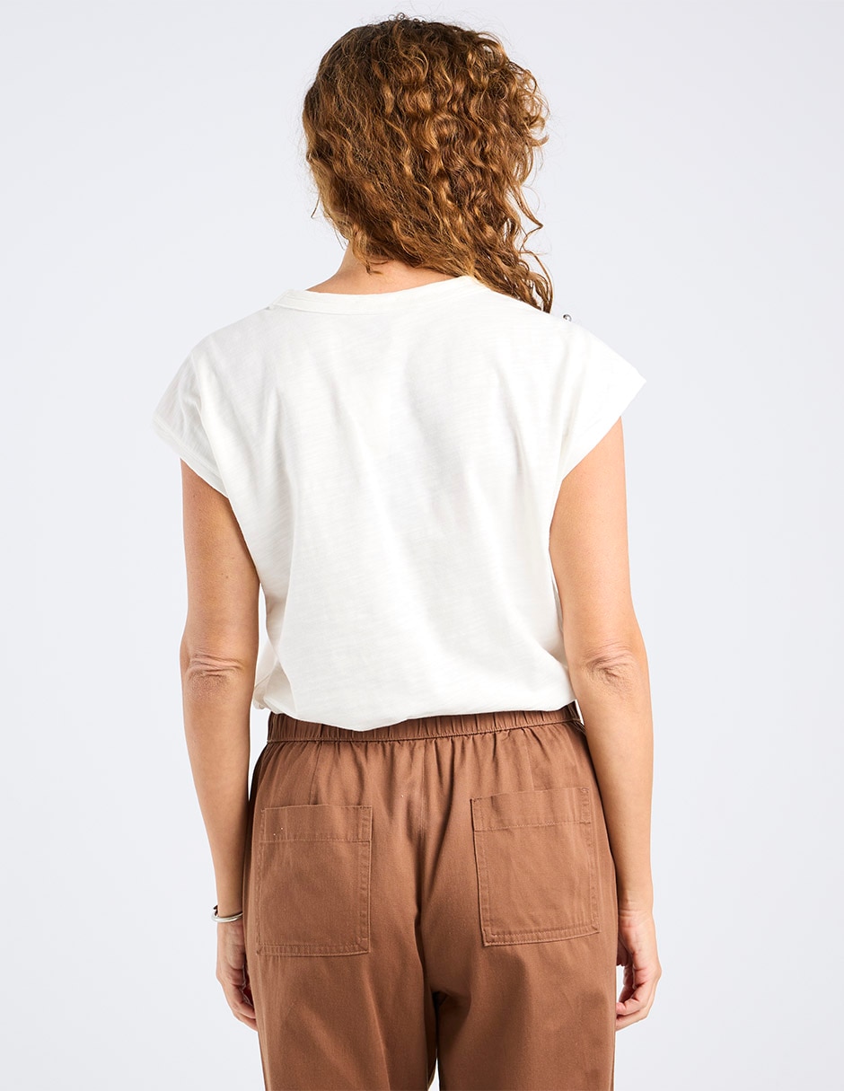 Blusa Damaia Atelier manga corta para mujer