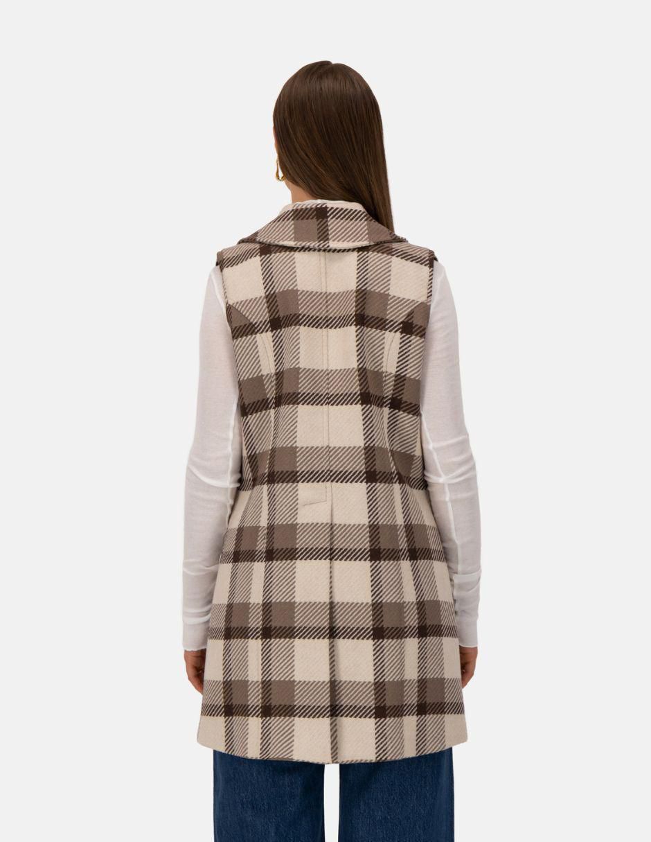 Chaleco impermeable de lana para mujer