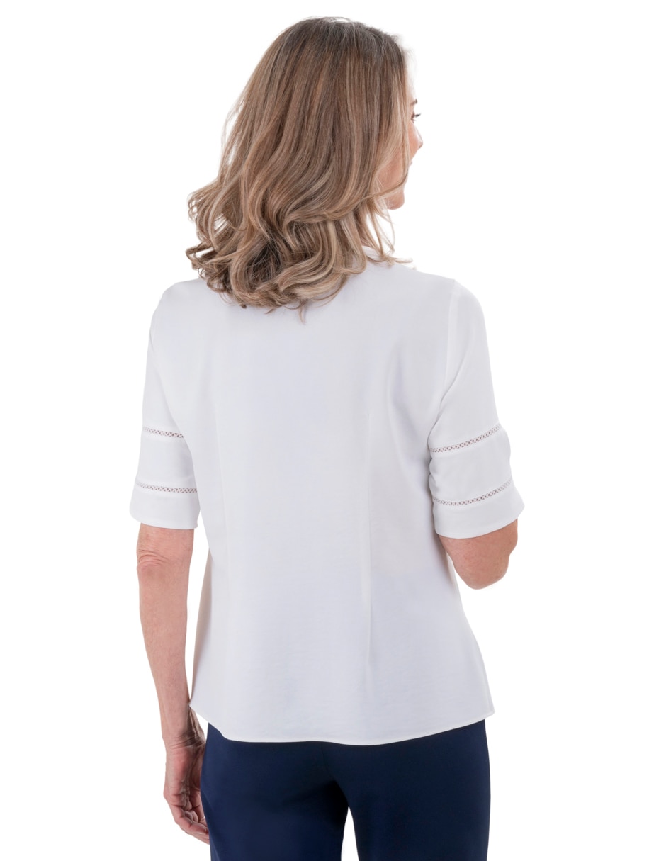 Blusa manga corta para mujer