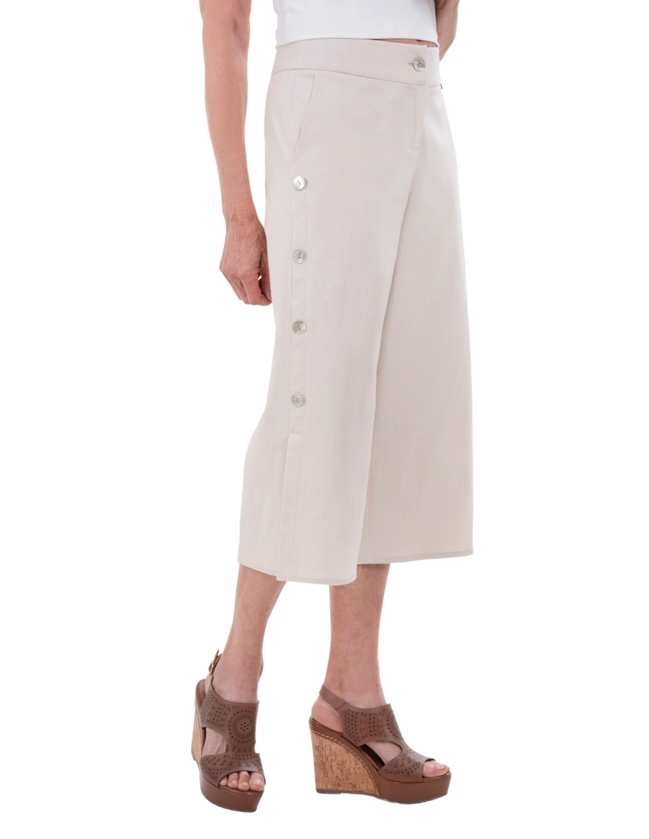 Pantalón coulotte regular para mujer Pantalón coulotte regular para mujer