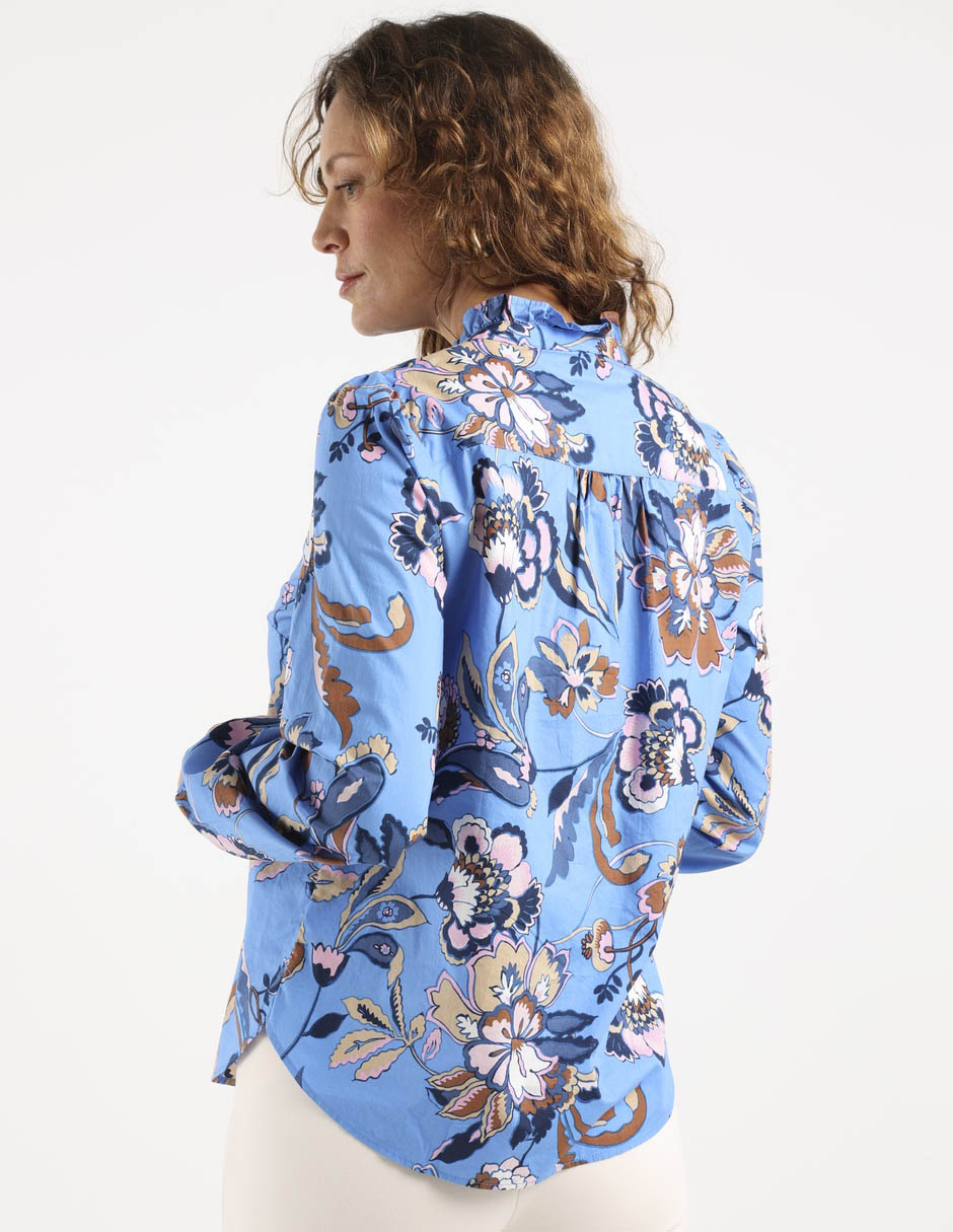 Blusa camisera manga larga para mujer 11