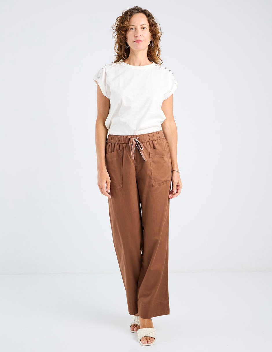 Pantalón easy pant straight para mujer 5