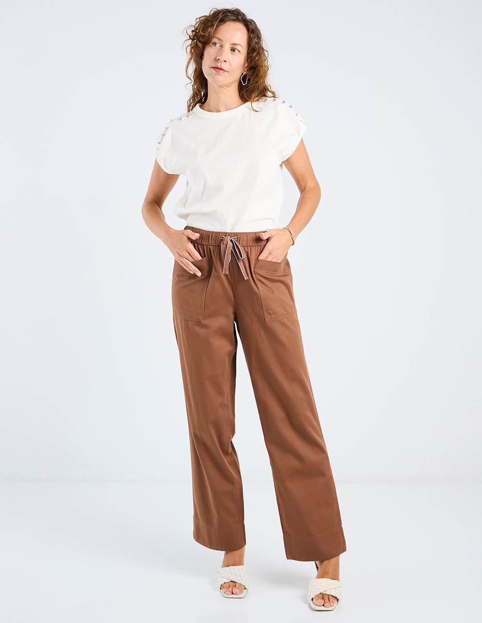 Pantalón easy pant straight para mujer 4