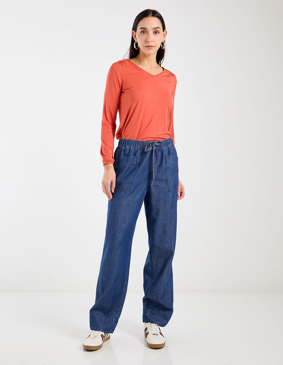 Pantalón wide leg para mujer