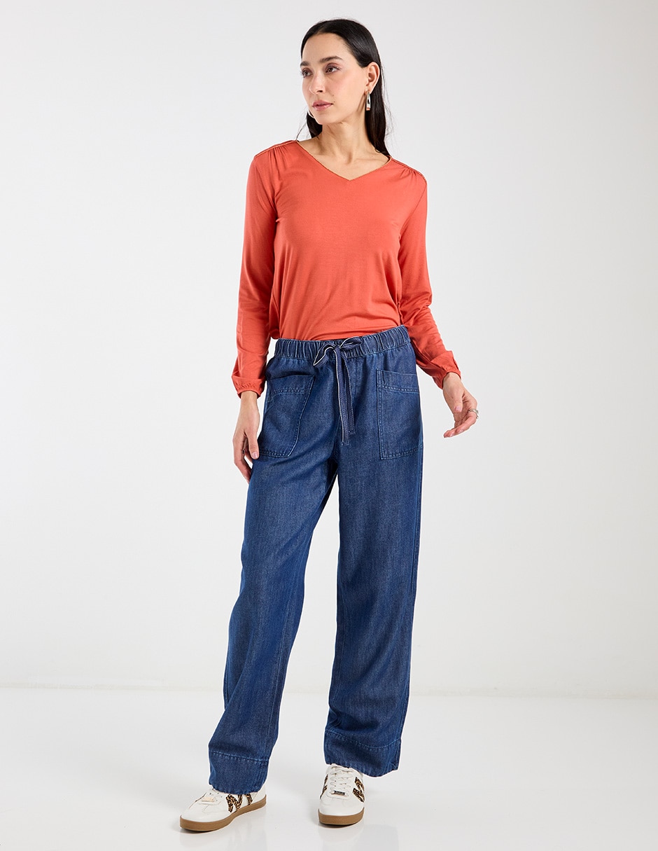 Pantalón wide leg para mujer 4