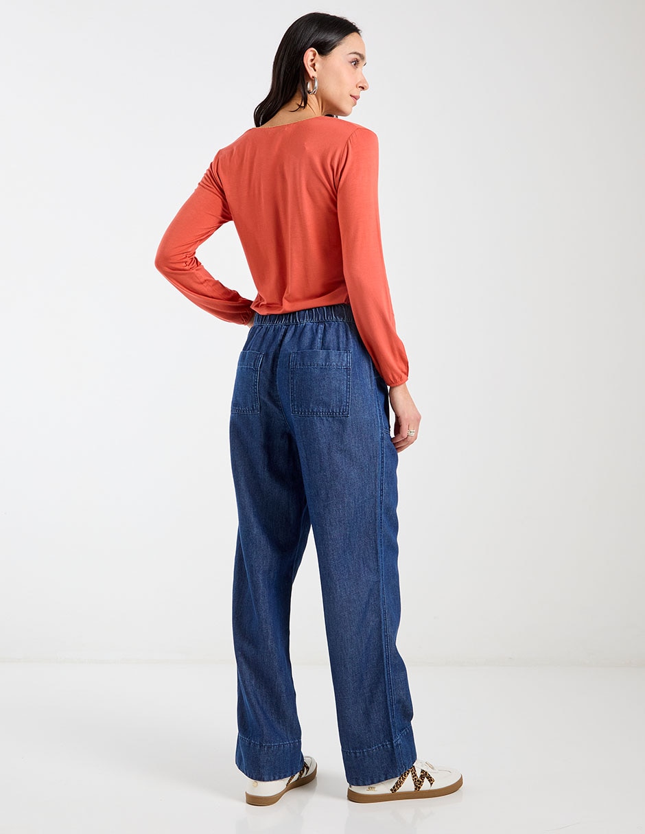 Pantalón wide leg para mujer 6