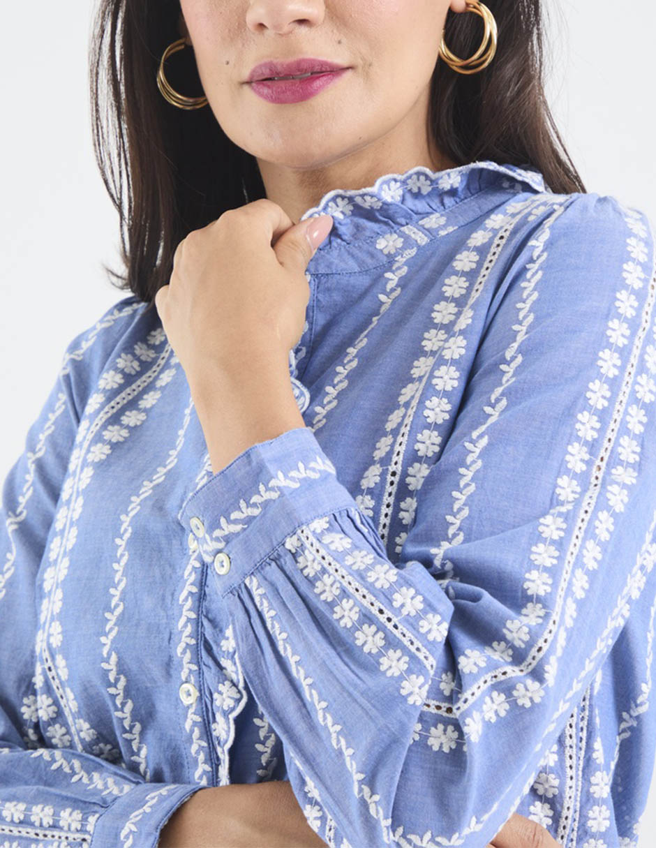 Blusa manga larga para mujer 4