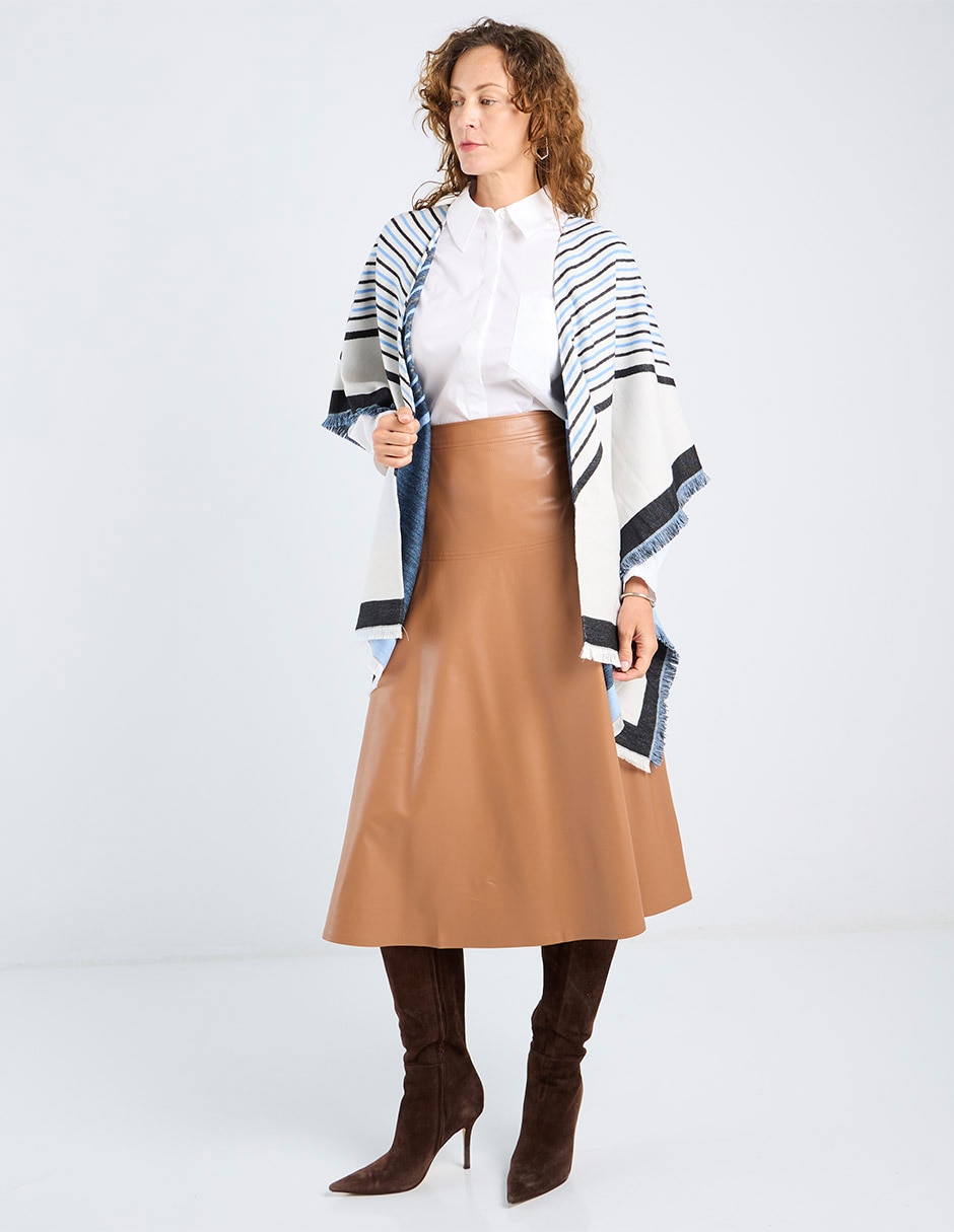Falda crop cintura alta 8