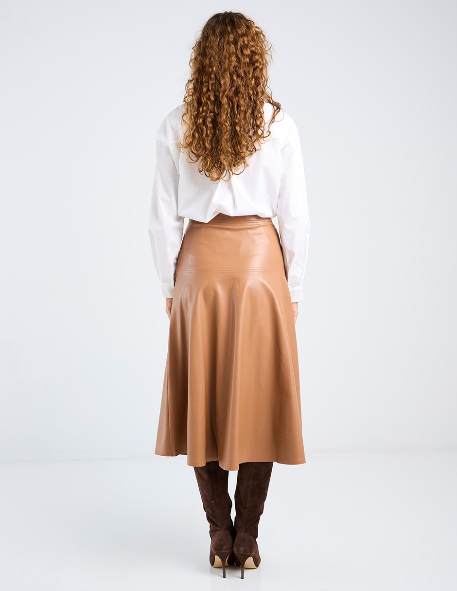 Falda crop cintura alta 11