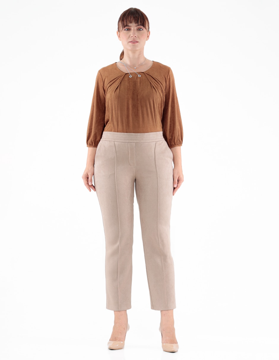 Pantalón de vestir straight para mujer 7