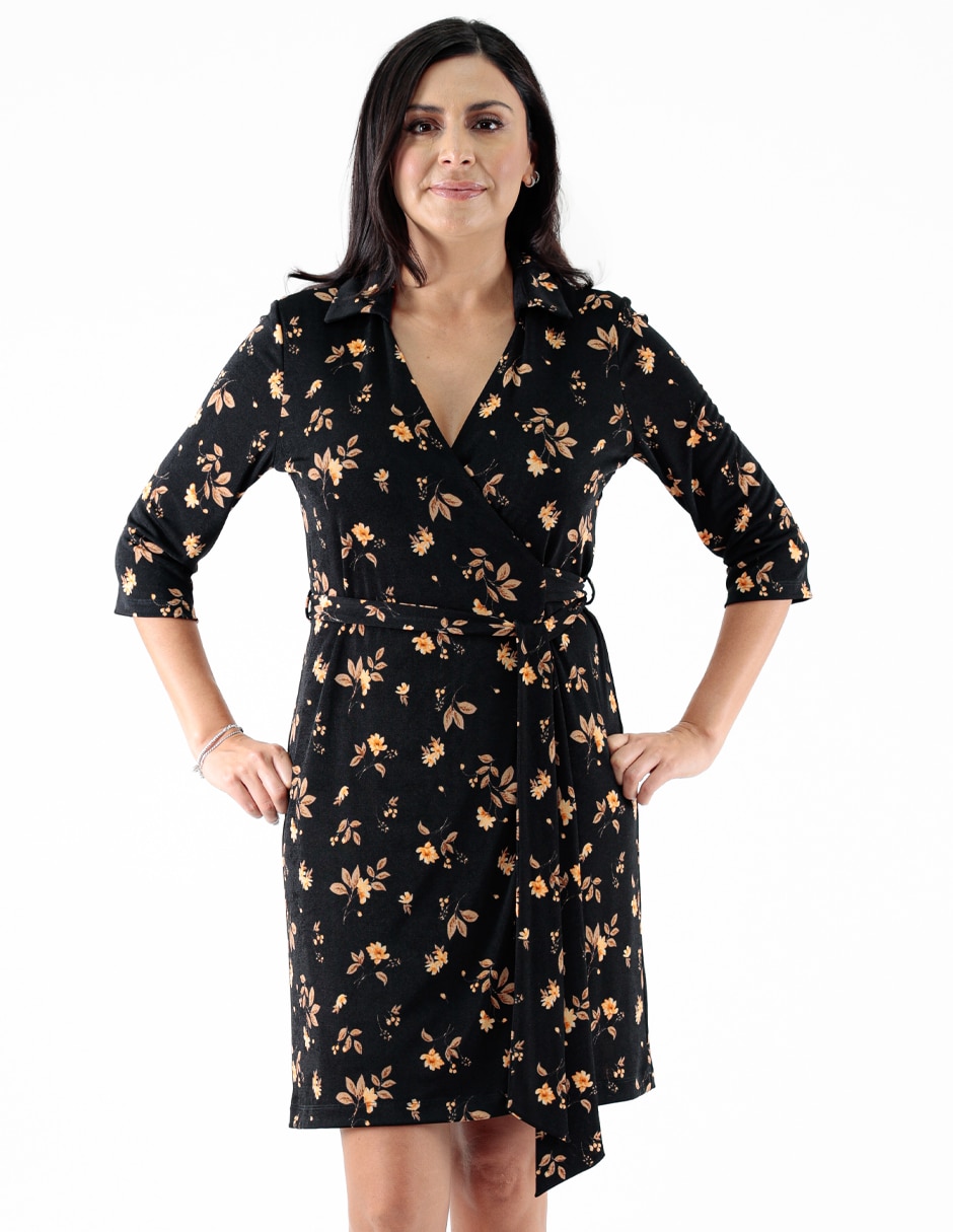 Vestido a la rodilla casual para mujer 1
