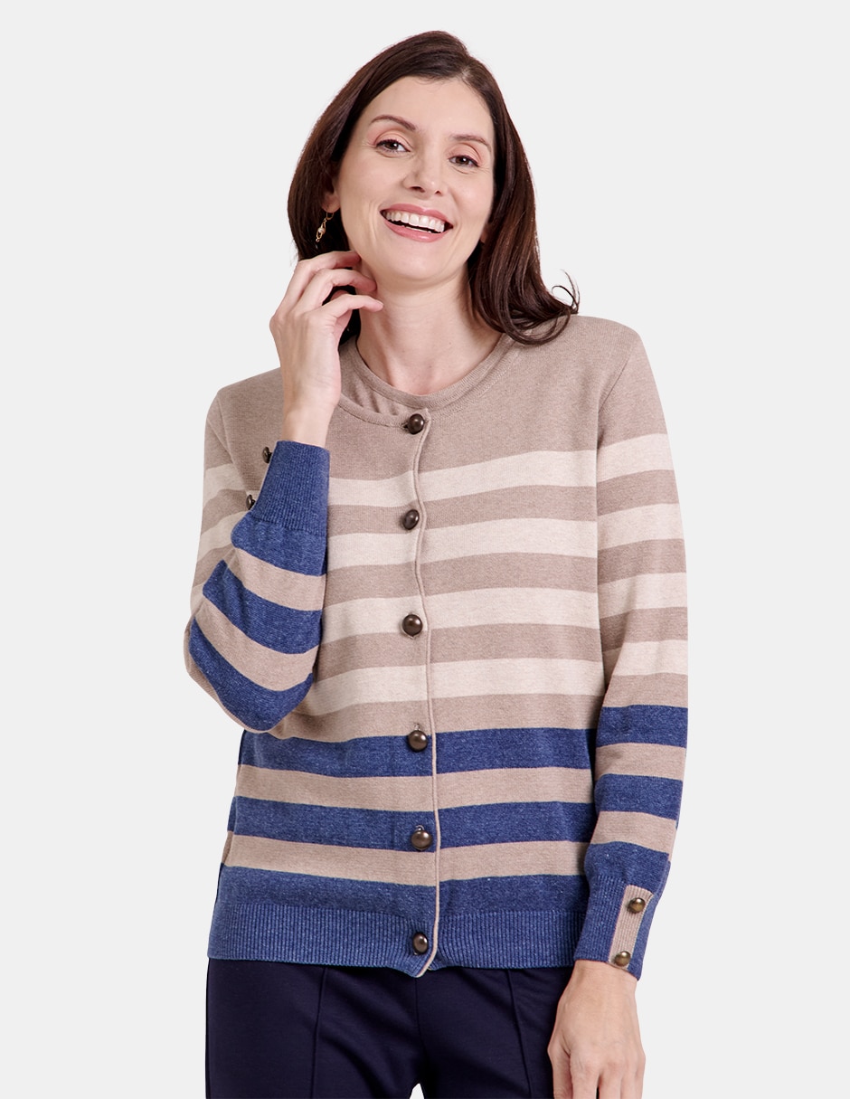 Suéter cuello redondo para mujer