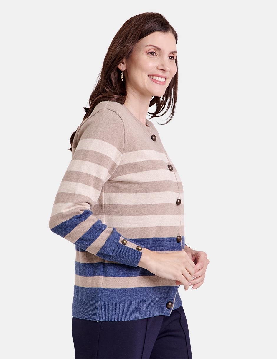 Suéter cuello redondo para mujer