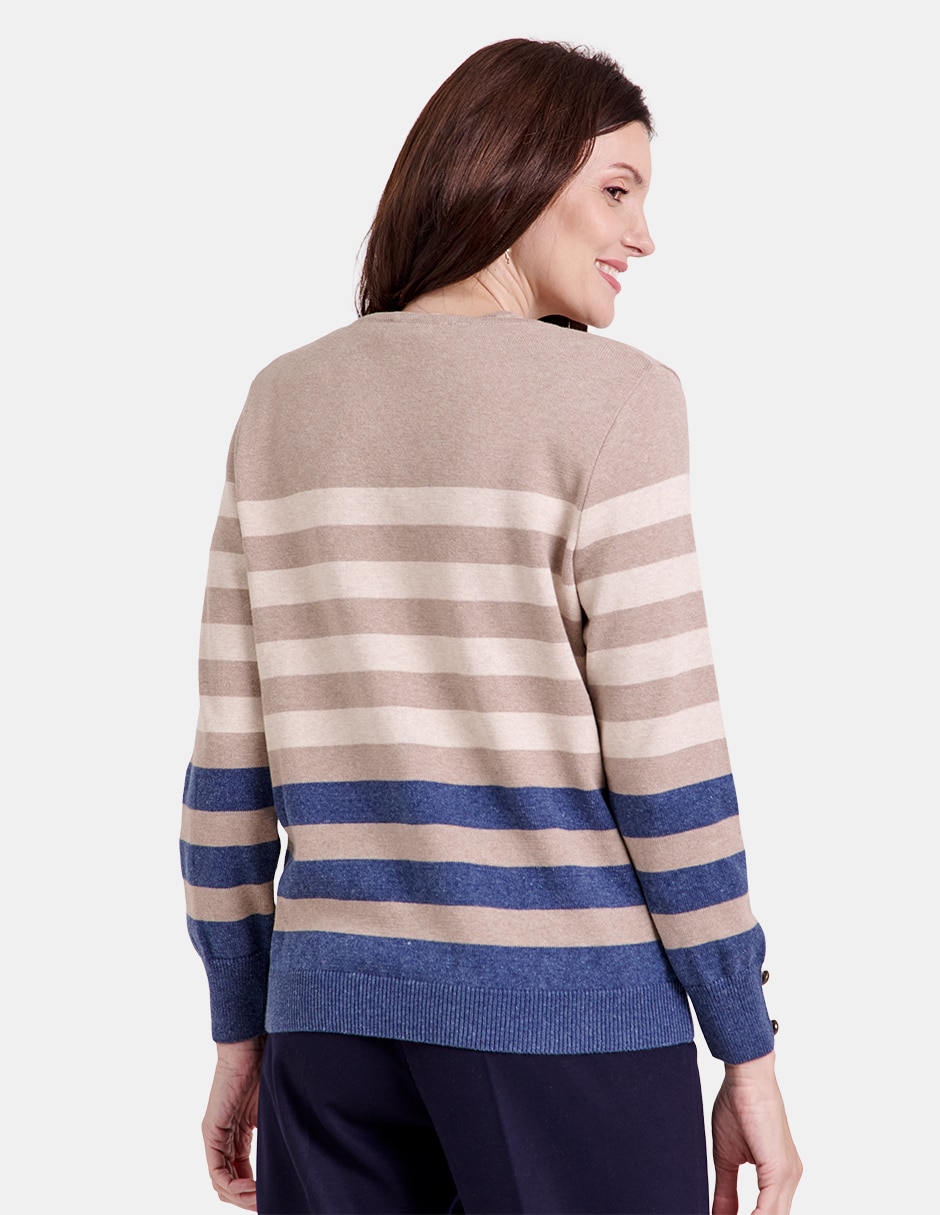 Suéter cuello redondo para mujer