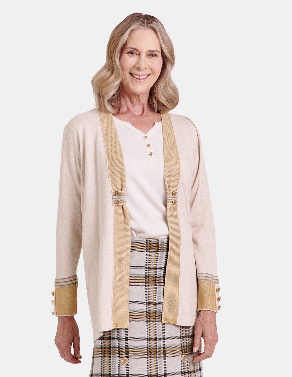 Suéter cuello solapa para mujer