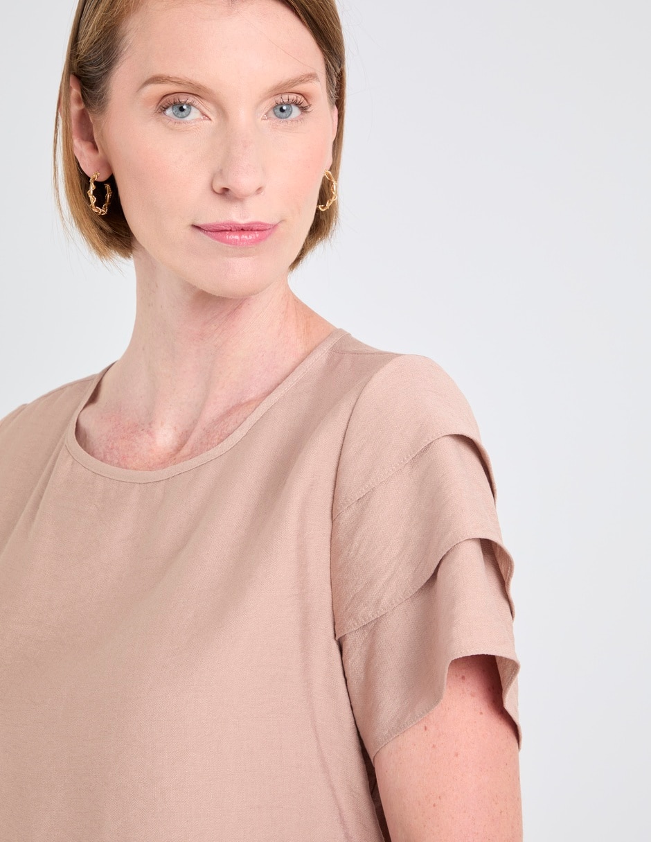Blusa manga corta para mujer 8