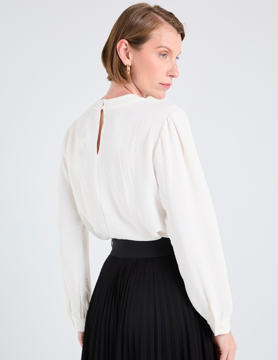 Blusa túnica manga larga para mujer 6