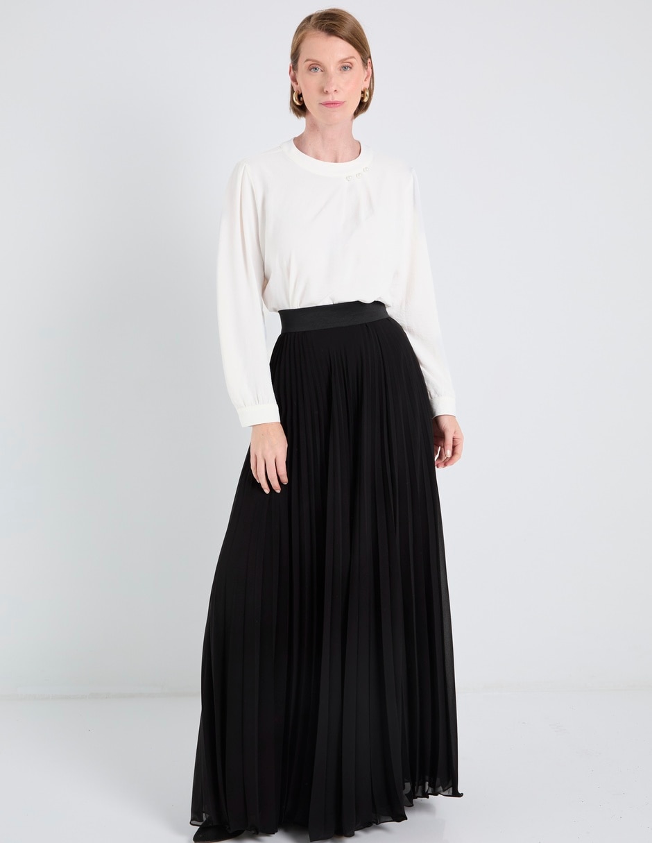 Blusa túnica manga larga para mujer 7