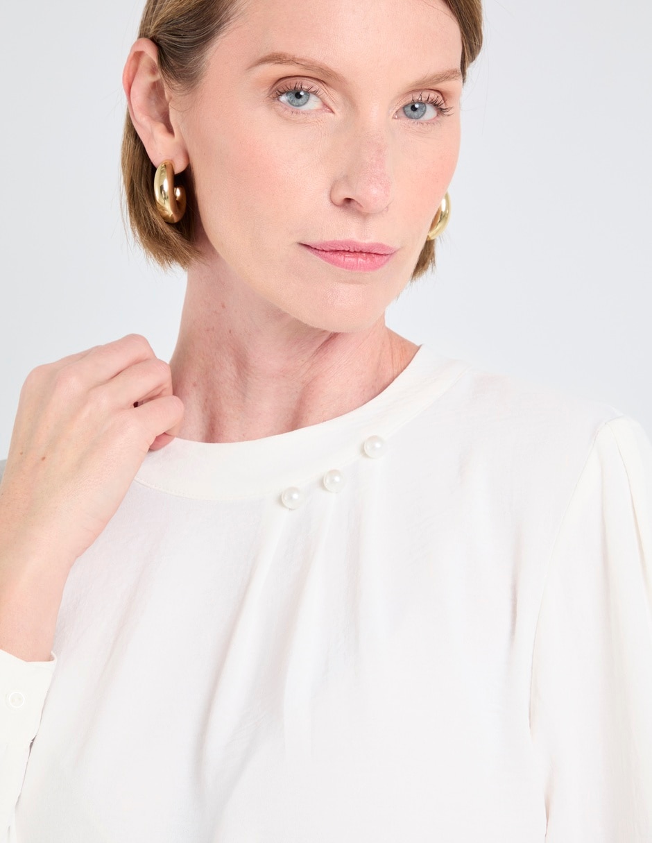 Blusa túnica manga larga para mujer 8