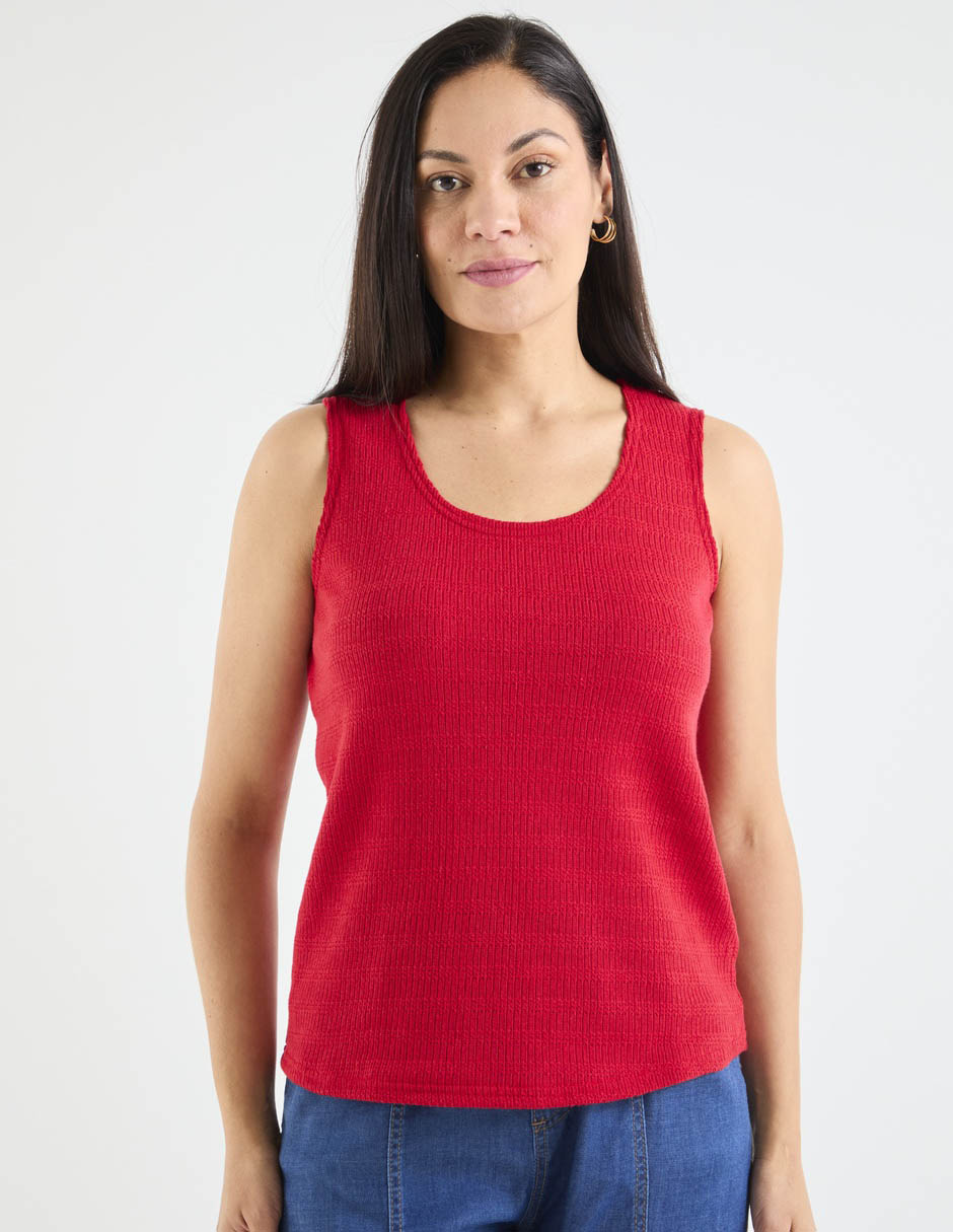 Top cuello redondo tirante ancho 5