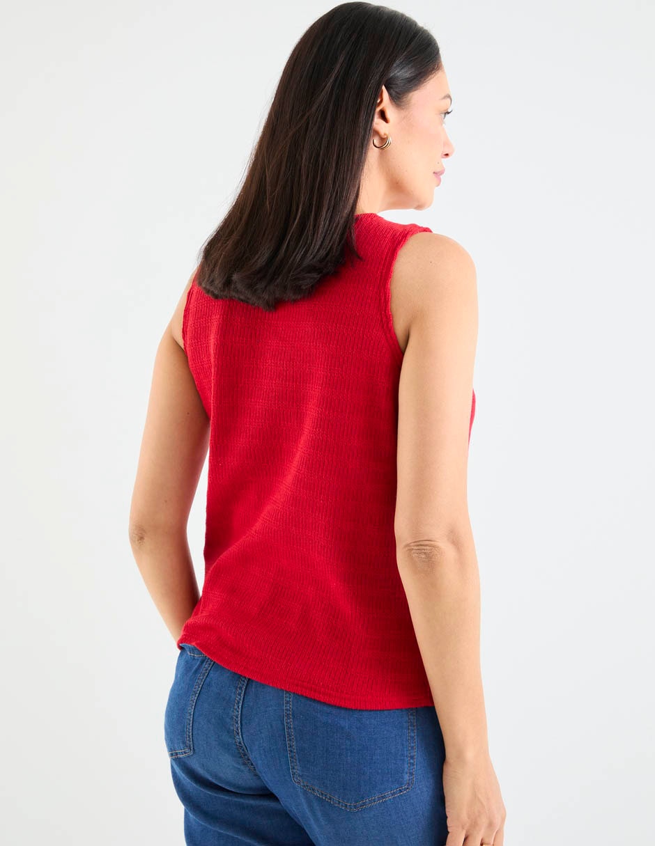 Top cuello redondo tirante ancho 6