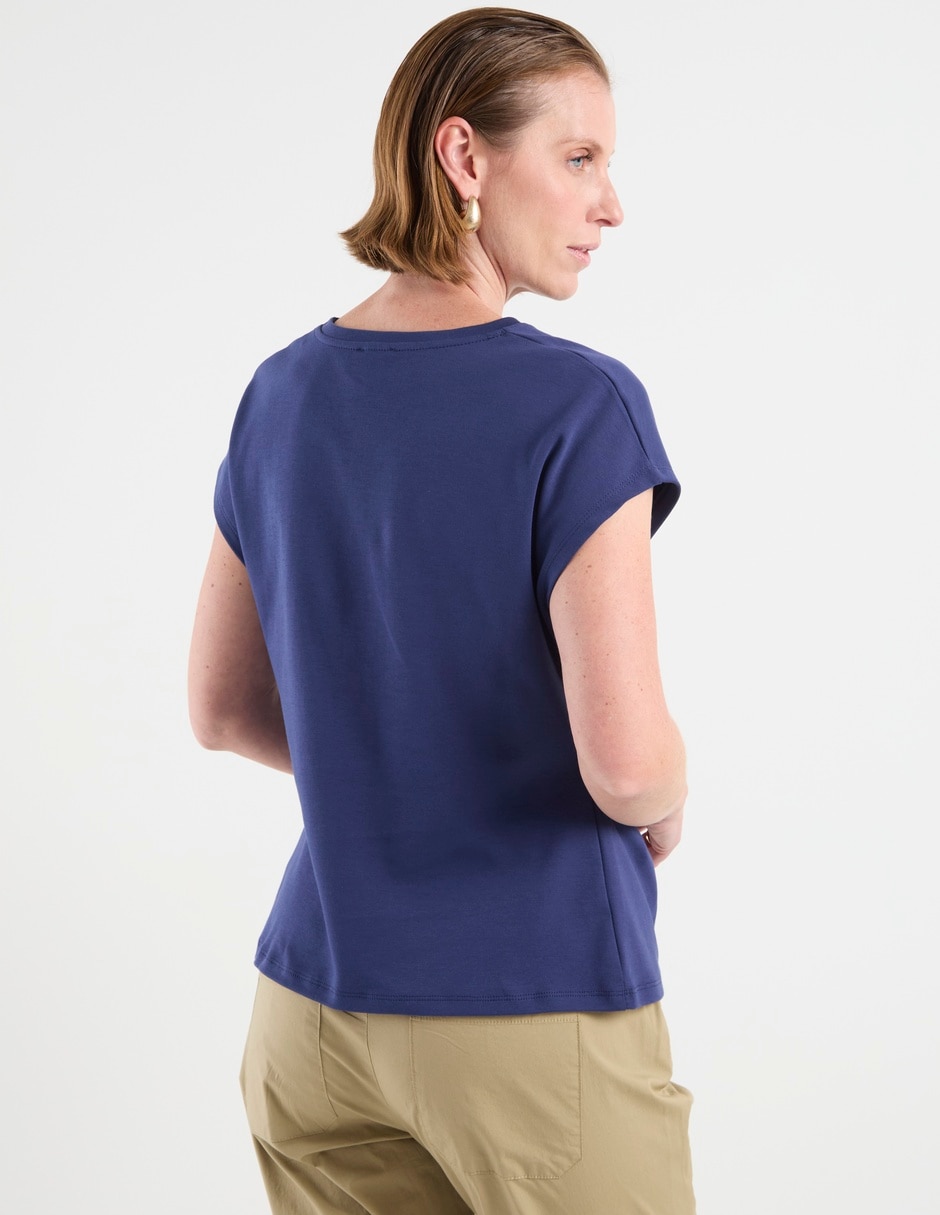 Blusa manga corta para mujer 5
