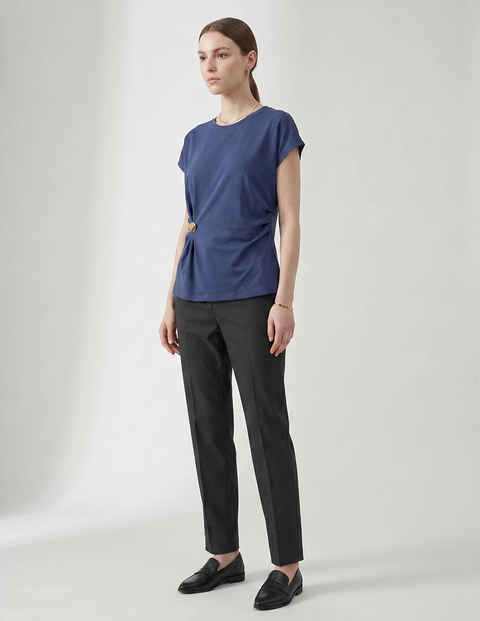 Blusa manga corta para mujer 7