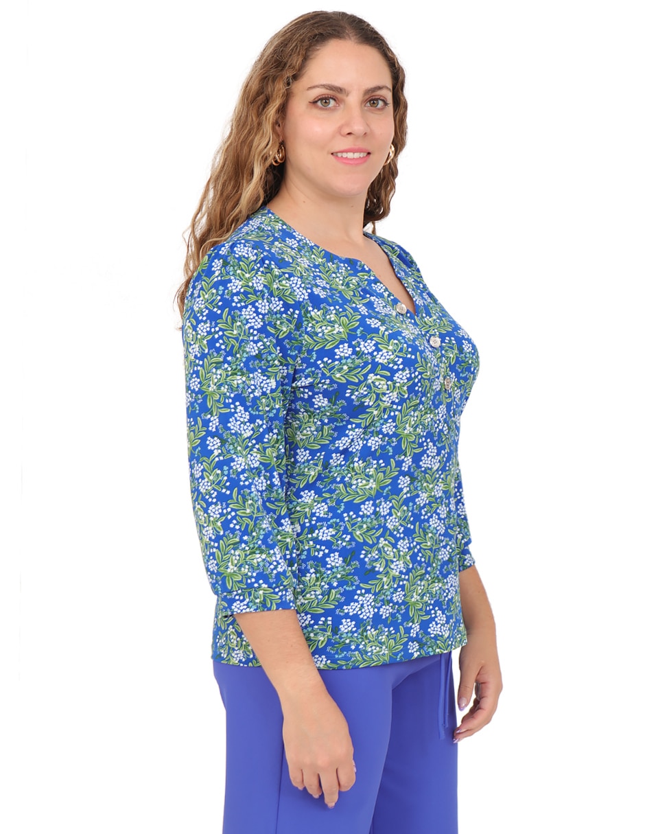 Blusa manga 3/4 para mujer 9