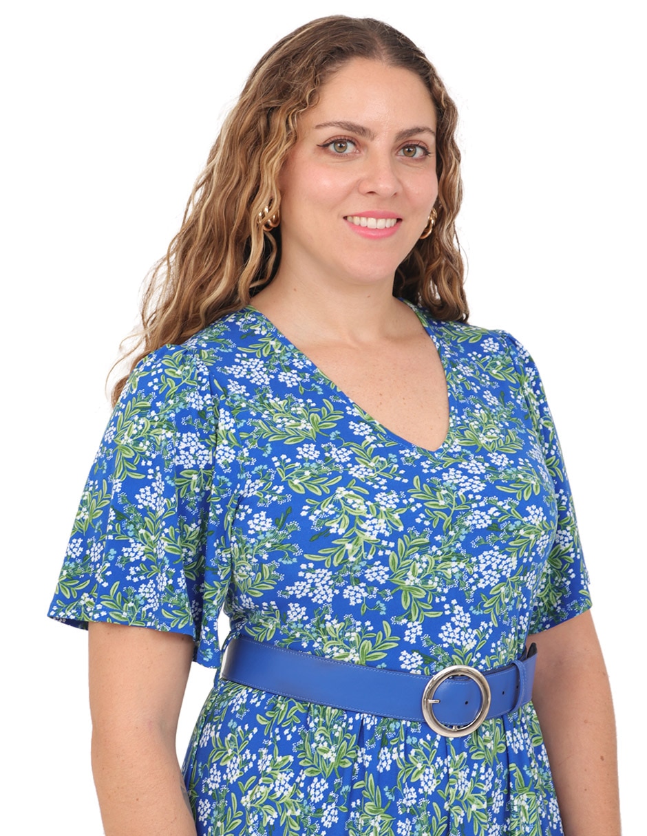Vestido midi casual duplan petite grupo virginia para mujer