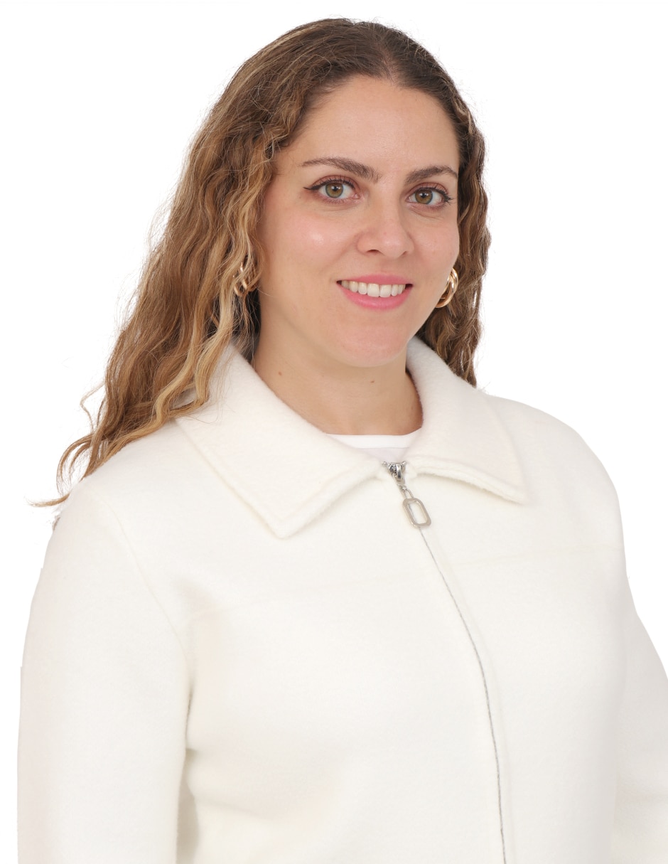 Suéter duplan petite cuello camisero para mujer
