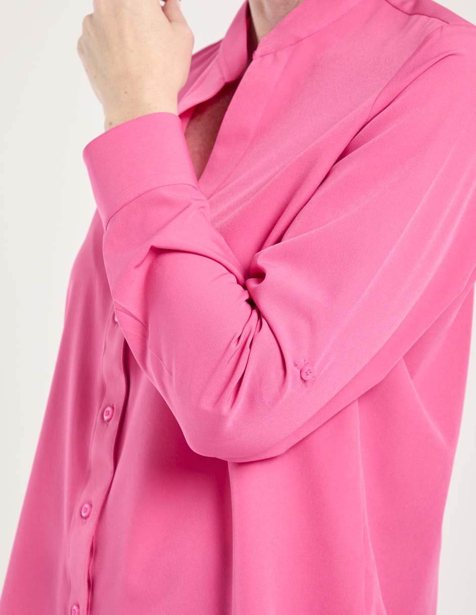 Blusa camisera manga larga para mujer 7